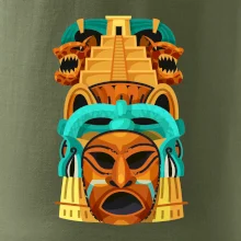 Mayová maska s pyramídou Mayová maska s pyramídou