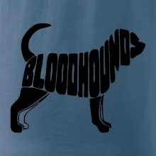 Bloodhound nápis v tele