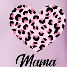 Srdce růžové - mama (Pecka Design)
