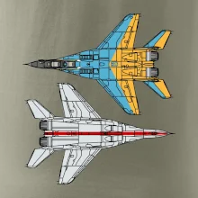 Mig 29 Fulcrum zo spoda a zo shora