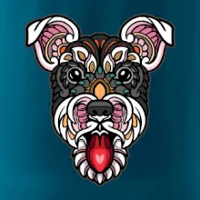 Knírač hlava barevná