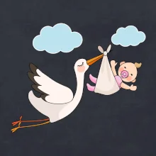 Bocian čakáme bábätko - dievča