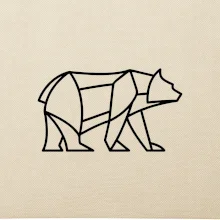 Geometria ľadový medveď chodiaci