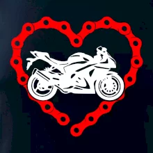 Moto srdce reťaz - cestná Moto srdce reťaz - cestná