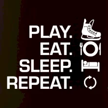 Play Eat Sleep Repeat hokej Play Eat Sleep Repeat hokej