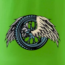 Moto koleso s krídlami