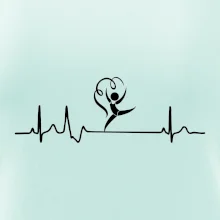 EKG moderná gymnastika stuha