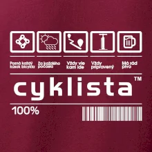 Čiarový kód - cyklista