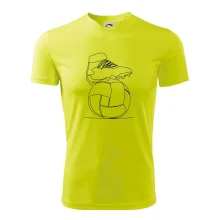 Futbalová lopta kopačka jedným ťahom Futbalová lopta kopačka jedným ťahom