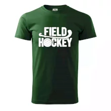 Field hockey loptička a nápis Field hockey loptička a nápis