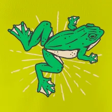 Žaba zelená kreslená