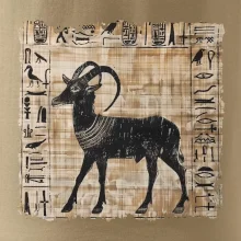 Egyptské hieroglyfy koza