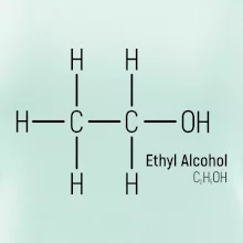 Molekulárna štruktúra Etanol