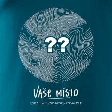 Vaše miesto - vrstevnice v kruhu