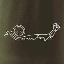 Päsť a symbol mieru