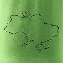 Mapa Ukrajiny - srdce
