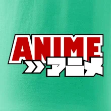 Anime nápis červený