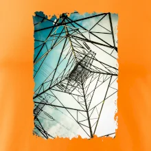 Farebné nebo - stožiare vysokého napätia