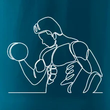 Fitness muž jedným ťahom