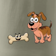 Parové tričko - Pes a kosť