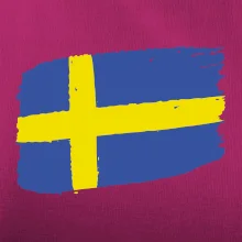 Švédsko vlajka štetkou