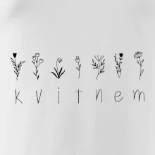 Kvitnem - Nápis s kvetinami