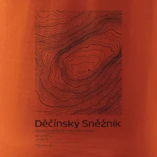 Děčínský Sněžník - vrstevnice v obdĺžniku