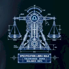Váhy Engineering of Libra technický motiv