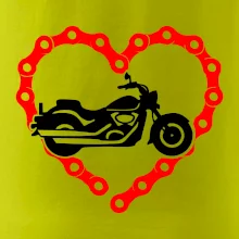 Moto srdce reťaz - chopper