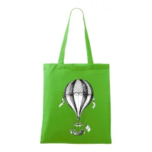 Teplovzdušný balón kreslený