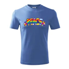 Peace nápis dúhový