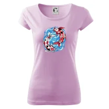 Yin & Yang Koi kapor - červený