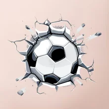 Futbalová lopta v triku