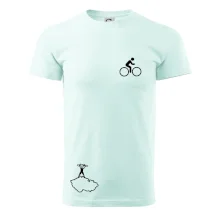 Mapa ČR + kolo na prsu