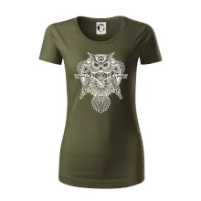 Steampunk sova čiernobiela