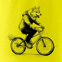 Vlk na bicykli