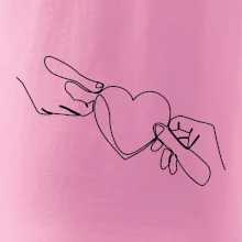 Dve ruky a srdce jedným ťahom