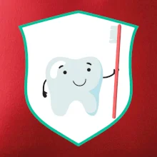 Zúbok na prsníku - zubná kefka