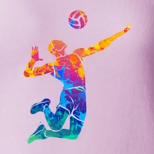 Volejbalista splash s loptou