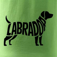 Labrador nápis v tele