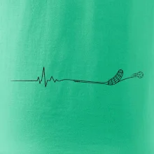 Florbalové EKG s florbalkou a míčkem