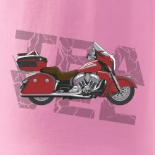 Cestovná motorka Amerika červená