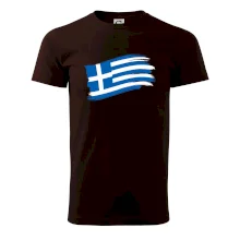 Grécko vlajka - štetkou