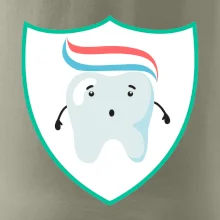 Zúbok na prsníku - zubná pasta