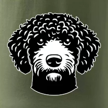 Lagotto romagnolo hlava na prsníku