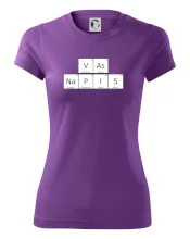 Vlastný nápis - periodická tabuľka