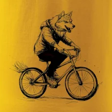 Vlk na bicykli