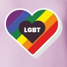 LGBT srdce dúhové