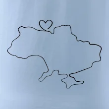 Mapa Ukrajiny - srdce