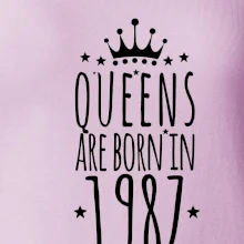 Queens are born in 1987 Queens are born in 1987